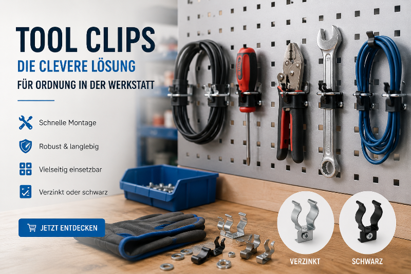 Tool Clips – Klemmschellen für sichere Befestigung
