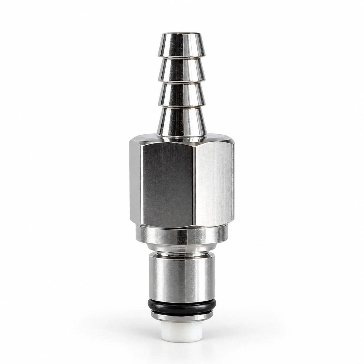 CPC Stecker LCD22004V aus verchromtem Messing für 6–7 mm Benzinschlauch mit Absperrventil