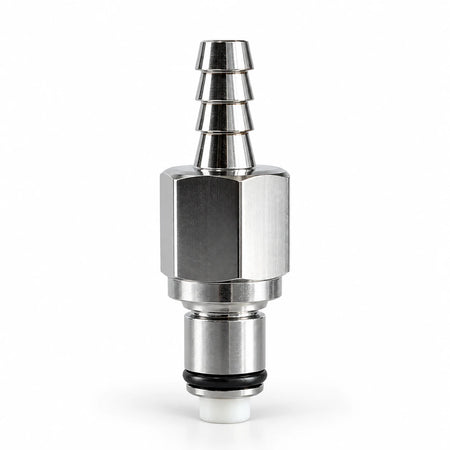 CPC Stecker LCD22004V aus verchromtem Messing für 6–7 mm Benzinschlauch mit Absperrventil