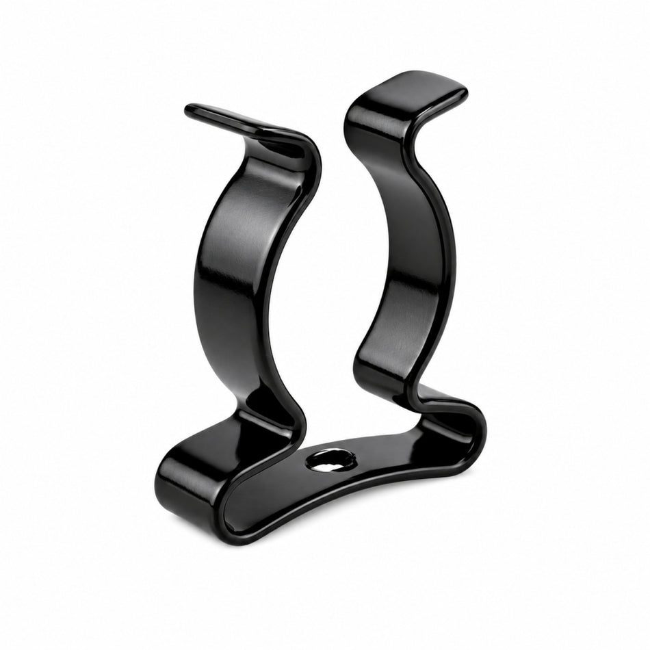 Geschlossene Federstahlklammer schwarz beschichtet Tool Clip