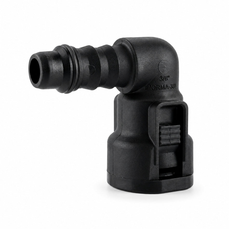 NORMAQUICK S 3/8"-5/16"-90° Steckverbinder