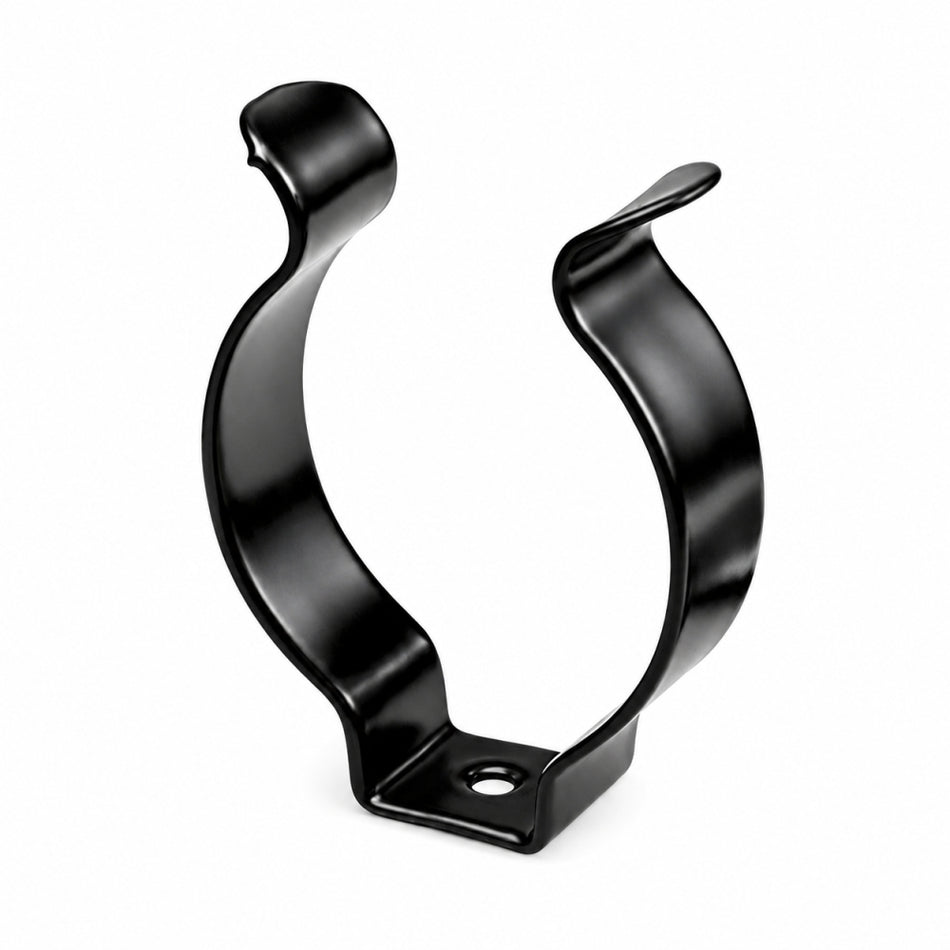 Offene Federstahlklammer Tool Clip, schwarz beschichtet
