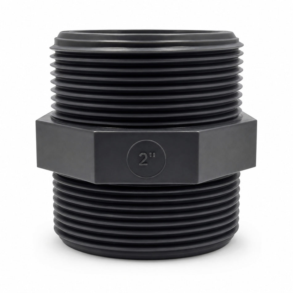 PP-Doppelnippel BSPT AG x AG – 10 bar