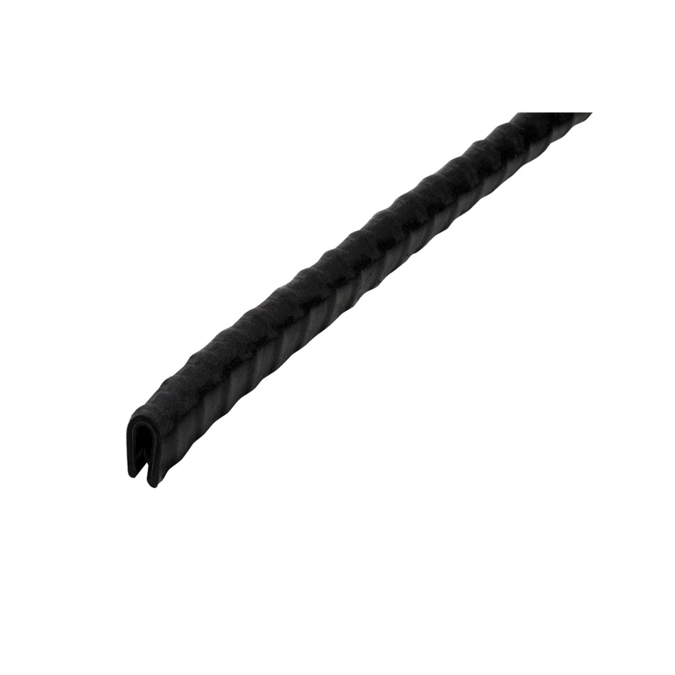 PVC Kantenschutzprofil schwarz mit Stahlklemmband Klemmbereich 0,8-1,5mm