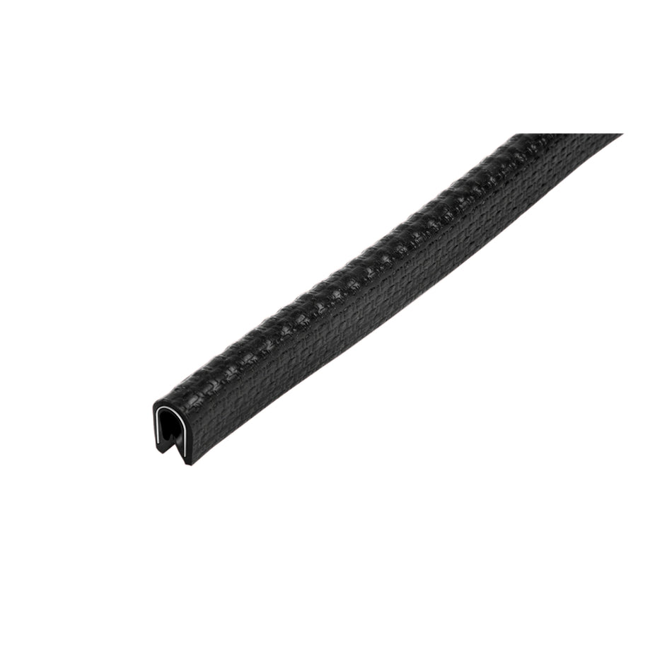PVC Kantenschutzprofil schwarz mit Stahlklemmband Klemmbereich 1-2mm