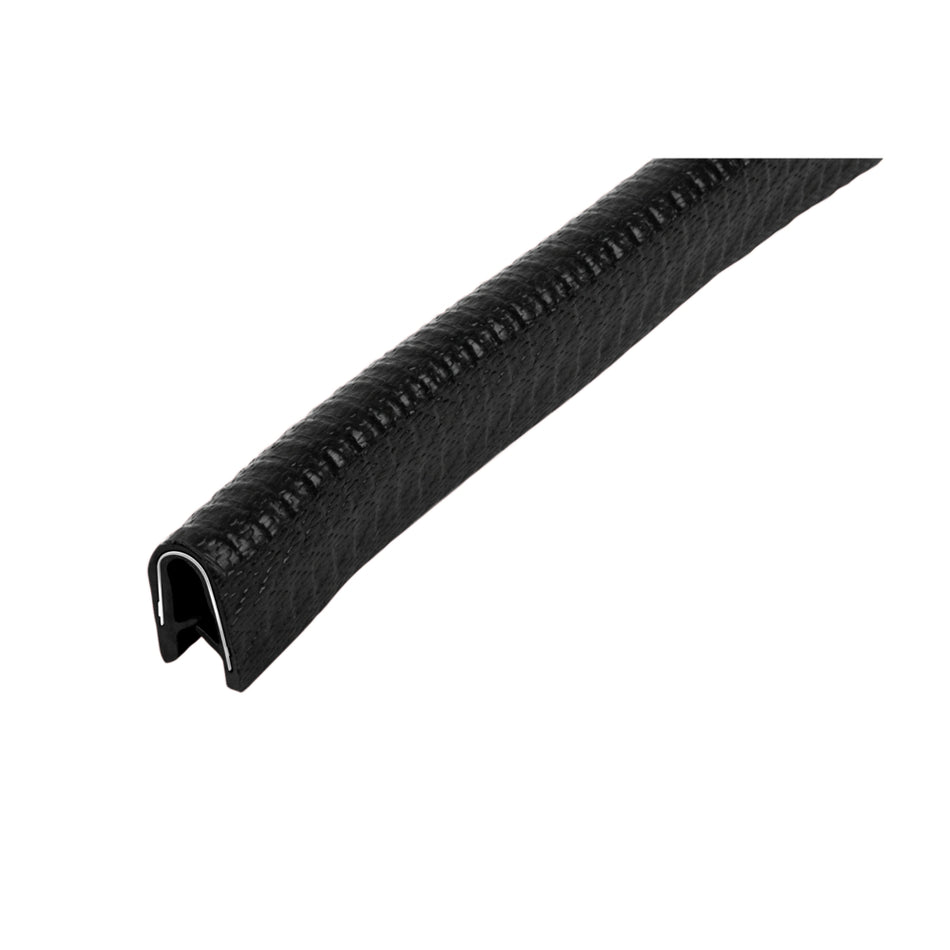 PVC Kantenschutzprofil schwarz mit Stahlklemmband Klemmbereich 1-4mm