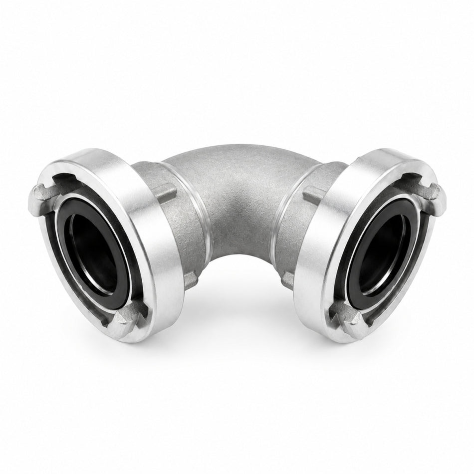 Rohrbogen 90° Alu mit Storzkupplungen in 2" 3" 4"