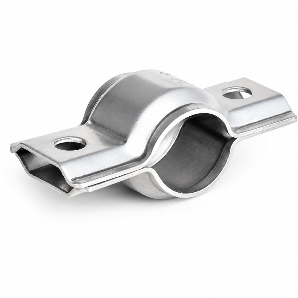 Zweiteilige Edelstahl Rohrschelle Typ 3540 V2A profiliert