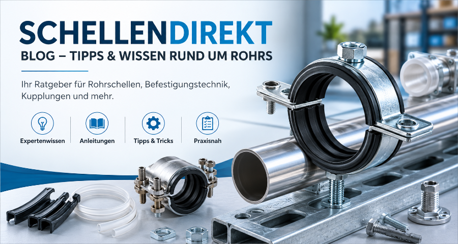 SchellenDirekt Blog – Ratgeber und Fachwissen SchellenDirekt Blog – Tipps und Wissen rund um Rohrschellen, Befestigungstechnik und Kupplungen
