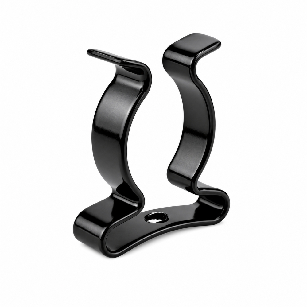 Bild 1 von Geschlossene Federstahlklammer schwarz beschichtet Tool Clip  / (Spannbereich) 6 - 7 mm
