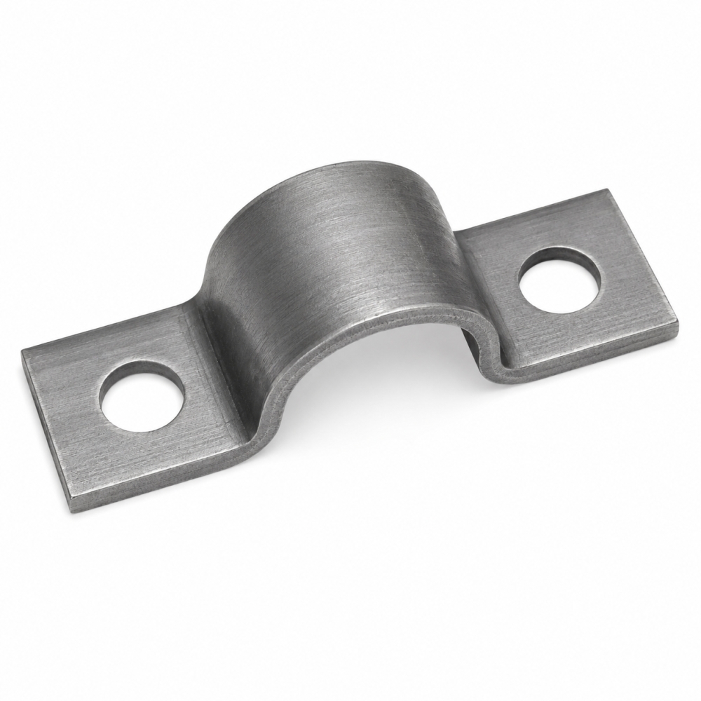 Bild 1 von Schwere 1-teilige Rohrschelle aus Rohstahl blank S235 JR DIN1593  / (Durchmesser (innen)) 13 mm