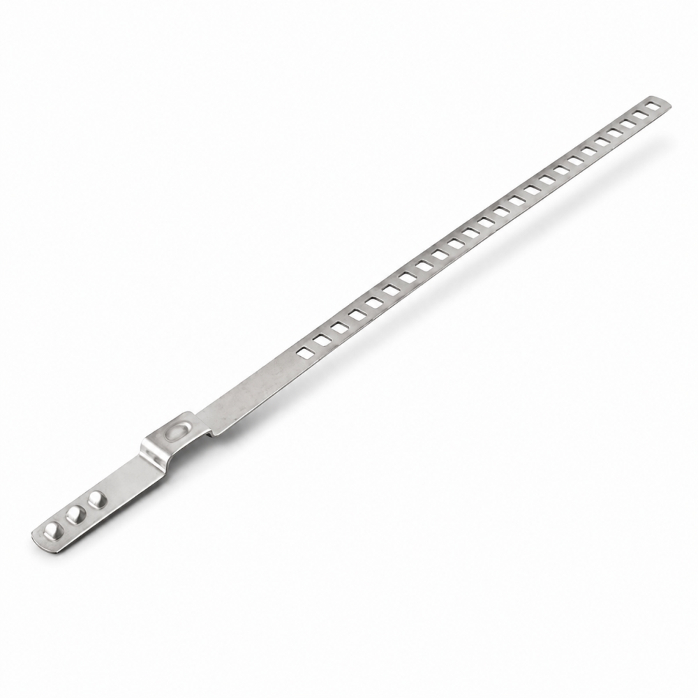 Bild 1 von Lochbandklemme für Achsmanschette 7mm breit in Edelstahl  / (Spannbereich) 25,0-50,0 mm