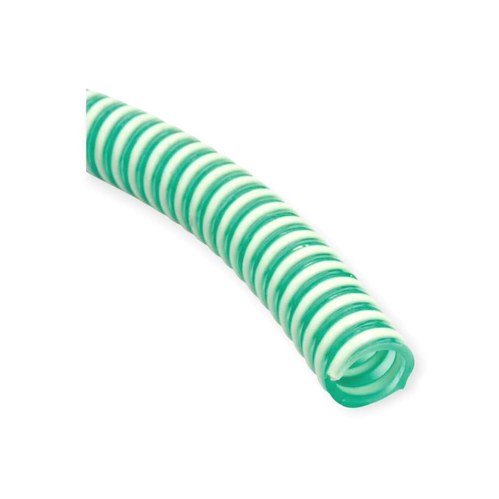 Bild 1 von Spiralsaug- und Druckschlauch PVC hellgrün Wasserschlauch  / (Schlauchgröße: Innen x Aussen) 32 x 38 mm