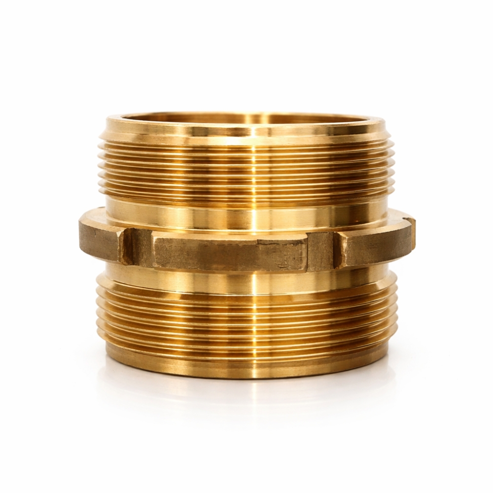 Bild 1 von Doppelnippel BSPP AG/AG flachdichtend aus Messing – ½" bis 4"  / (Größe) 2