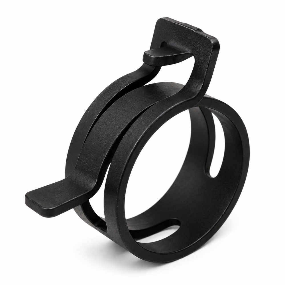 Bild 1 von Federbandschelle schwarz 12mm Bandbreite  / (Spannbereich) 53,0 - 56,0 mm