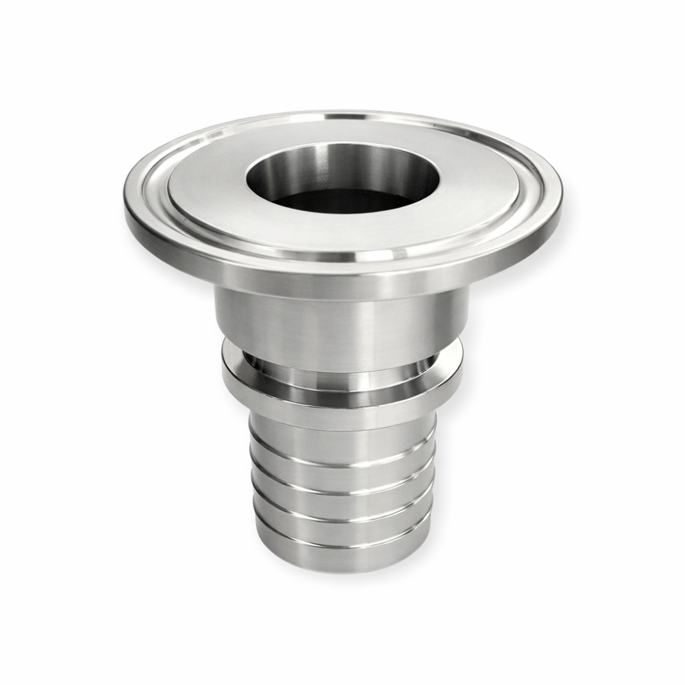 Bild 1 von Clamp Edelstahl mit Rillenstutzen & Sicherungsbund DIN32676  / (Durchmesser x Stutzen) 50,5 x 32 mm