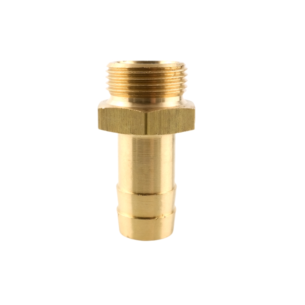 Bild 1 von Gewindetülle Einschraubstutzen messing  / (Schlauchanschluss x Gewinde) 13mm / R 3/8