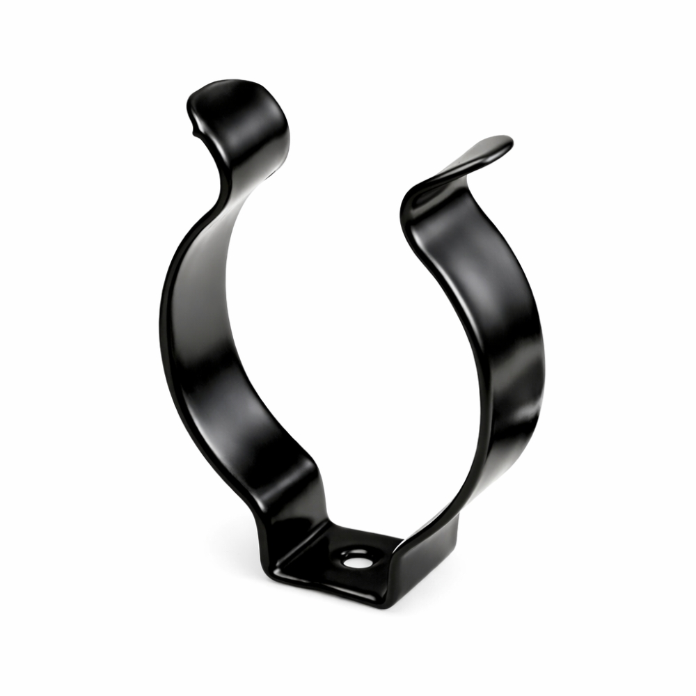 Bild 1 von Offene Federstahlklammer Tool Clip, schwarz beschichtet  / (Spannbereich) 16 - 19 mm