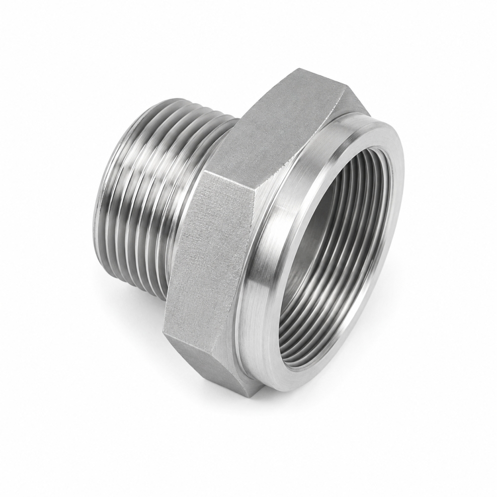 Bild 1 von Reduzierung BSPP AG / BSPP IG mit NBR Gewindedichtung – Aluminium, 16 bar
