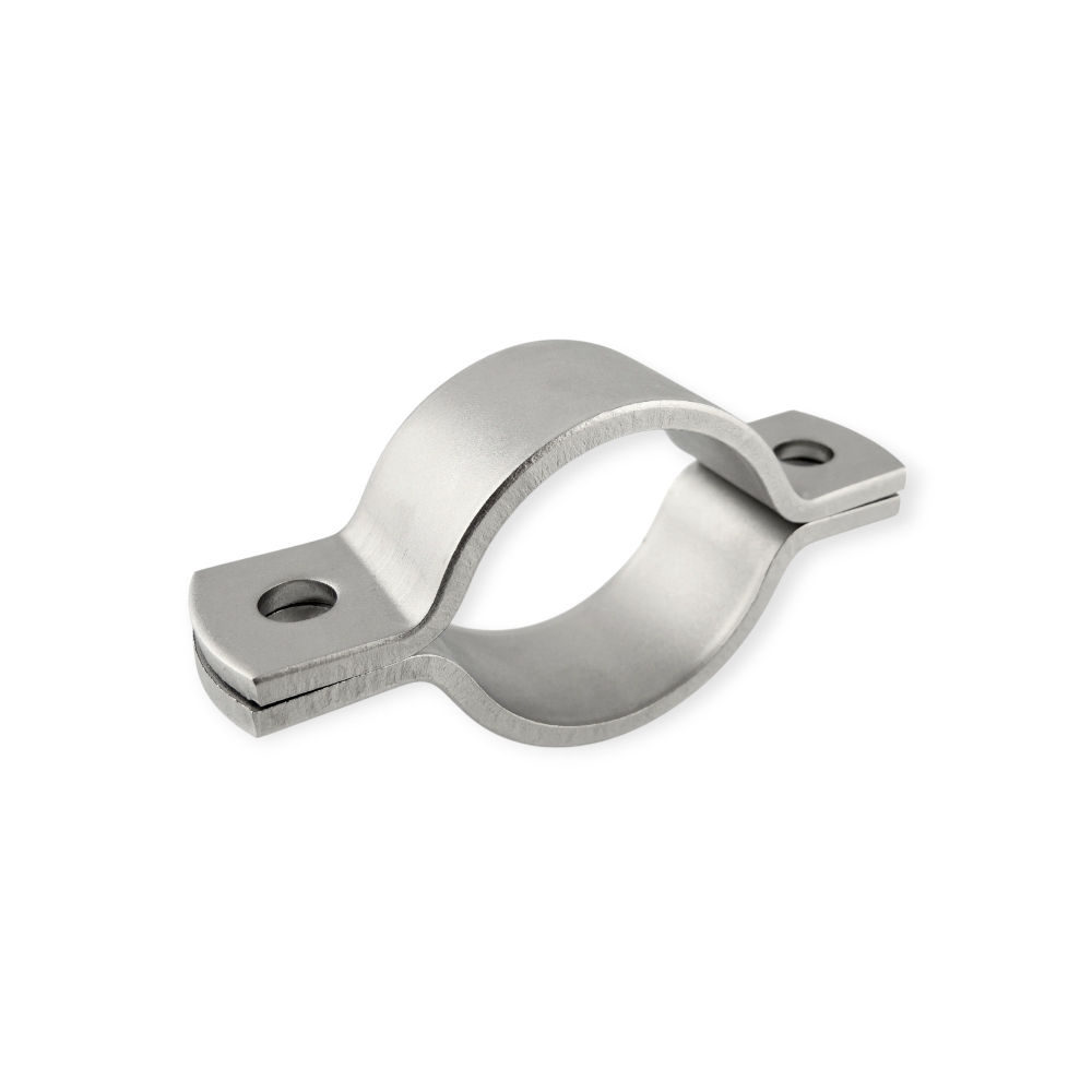 Bild 1 von Zweiteilige Rohrschelle DIN 3567 Form A – Edelstahl V4A für höchste Ansprüche  / (Durchmesser (innen)) 184 mm