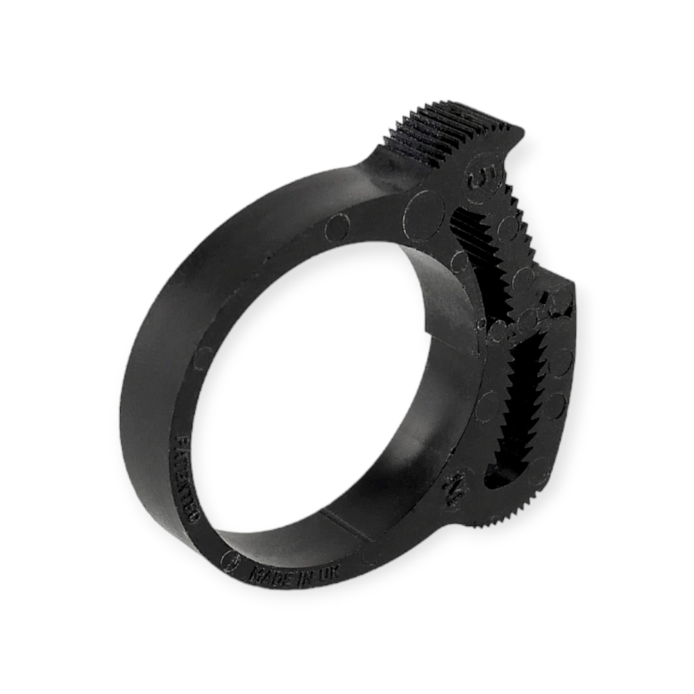 Bild 1 von Schlauchschelle Kunststoff, Herbie Clip | Schnapp-Schlauchschelle, Nylon (schwarz)  / (Spannbereich) 163,0 - 169,0 mm