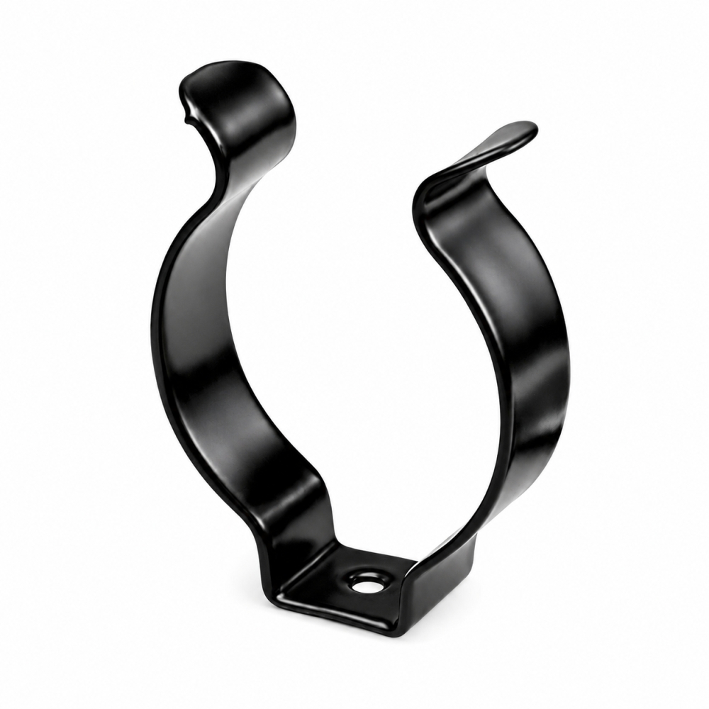 Bild 1 von Offene Federstahlklammer Tool Clip, schwarz beschichtet  / (Spannbereich) 25 - 27 mm