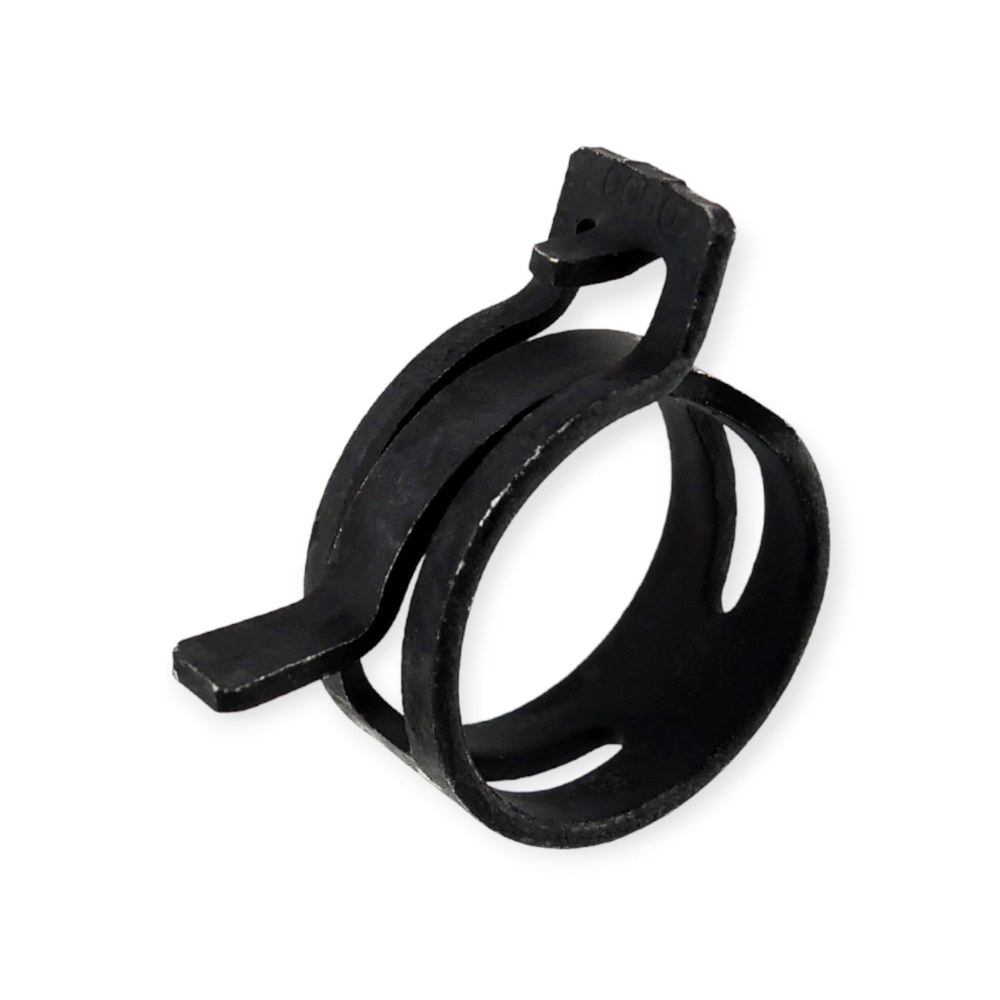 Bild 1 von Federbandschelle schwarz 12mm Bandbreite  / (Spannbereich) 14,0 - 15,8 mm