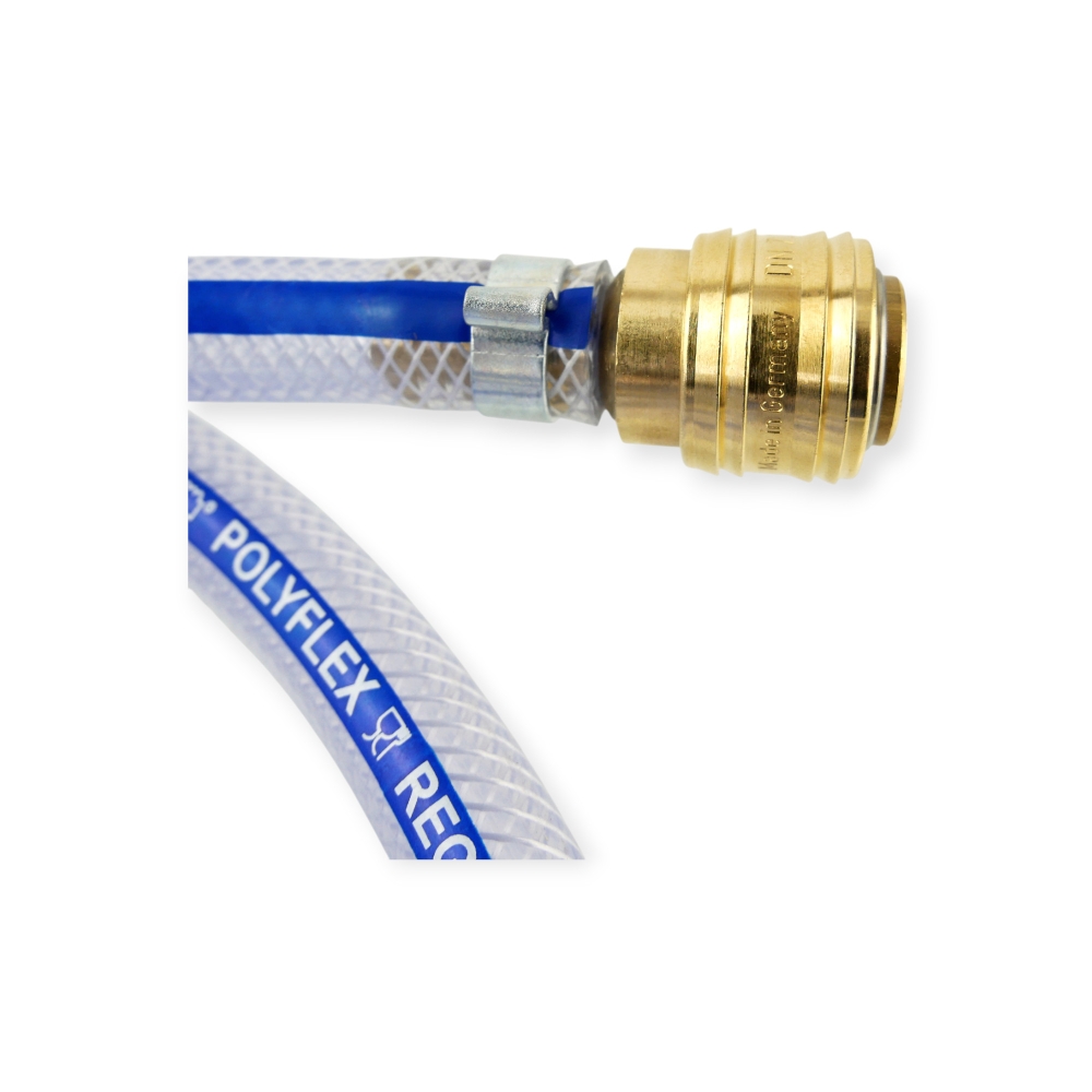 Bild 1 von Druckluftschlauch konfiktioniert mit Anschlüssen 6-13 mm DN7,2  / (Schlauchgröße: Innen x Aussen) 10 x 16 mm / (Länge) 7,00 m