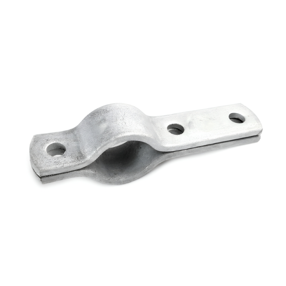 Bild 1 von Zweiteilige Rohrschelle verzinkt nach DIN 3567 Form B  / (Klemmbereich) 212 - 220 mm