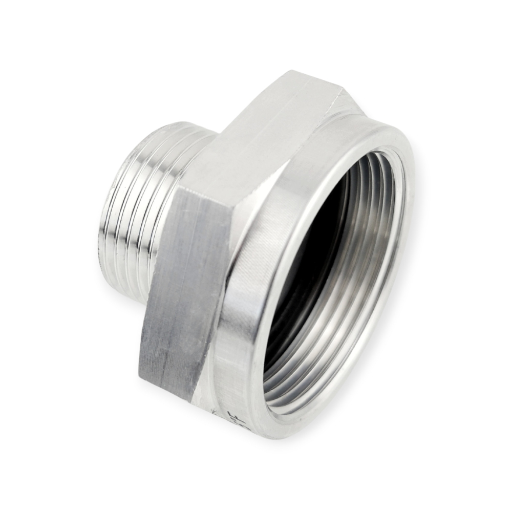 Bild 1 von Reduzierung BSPP AG / BSPP IG mit NBR Gewindedichtung – Aluminium, 16 bar  / (Größe) 1