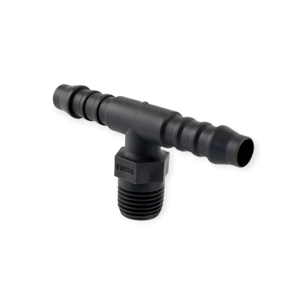 Bild 1 von Einschraubstutzen T-Stück NORMA Schlauchverbinder  / (Schlauchanschluss x Gewinde) 8mm / R 1/4