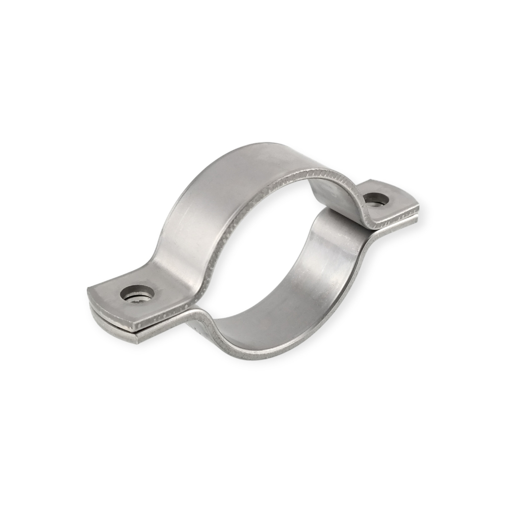 Bild 1 von Rohrschelle V2A Edelstahl zweiteilige Schelle mittelschwer  / (Klemmbereich) 37 - 40 mm