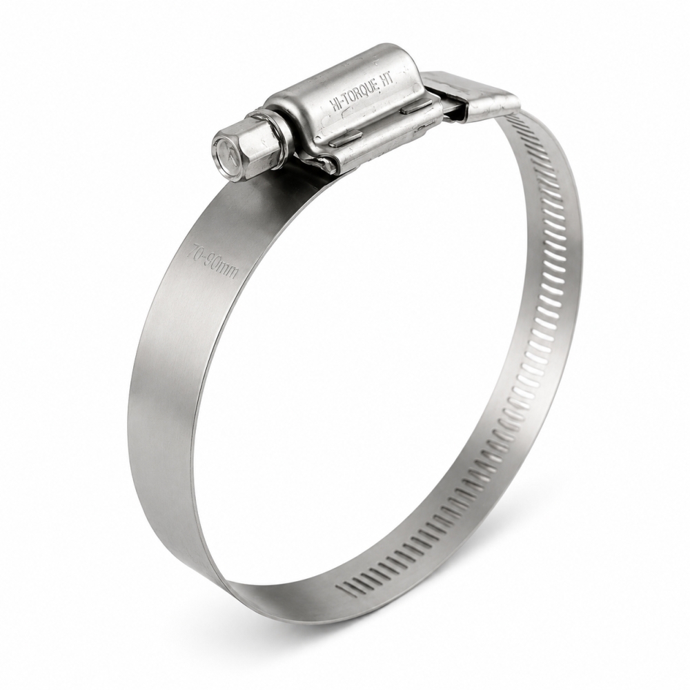 Bild 1 von Schilderbefestigungs Schelle V2A Edelstahl 16mm breit Hi-Torque HT Sign  / (Spannbereich) 102-156 mm
