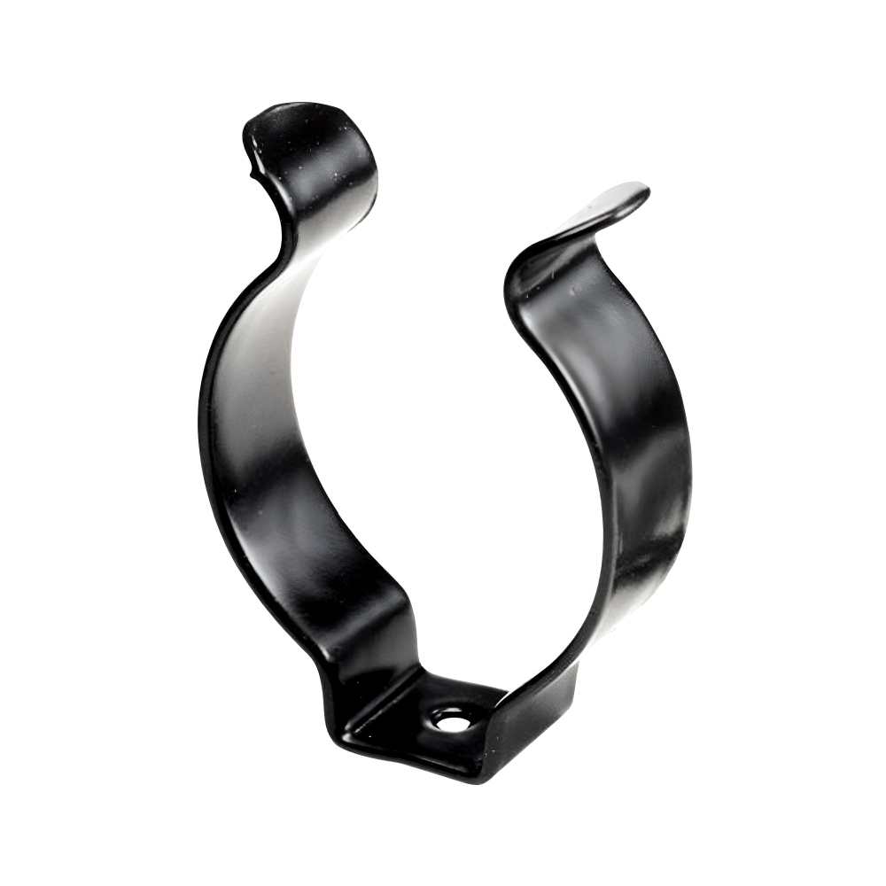 Bild 1 von Offene Federstahlklammer Tool Clip, schwarz beschichtet  / (Spannbereich) 6 - 7 mm