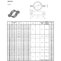 Bild 3 von Zweiteilige Rohrschelle nach DIN 3567 Form A verzinkt  / (Durchmesser (innen)) 115 mm