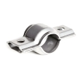 Bild 1 von Zweiteilige Edelstahl Rohrschelle Typ 3540 V2A profiliert  / (Klemmbereich) 84 - 89 mm