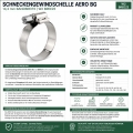 Bild 2 von Schneckengewindeschelle AERO BG 14,3mm Bandbreite in W2 BREEZE  / (Spannbereich) 60-80 mm