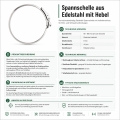 Bild 2 von Spannschelle aus Edelstahl mit Hebel  / (Durchmesser (innen)) 100 mm