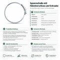 Bild 2 von Spannschelle mit Hebelverschluss und Schraube  / (Durchmesser (innen)) 100 mm