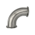 Clampbogen 90° – beidseitige Clamp-Kupplung nach DIN 32676 – Edelstahl 1.4404 (1 Stück)