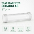 Bild 2 von Schauglas aus Polycarbonat mit beidseitigem Außengewinde 2″ 3" 4″  / (Größe:) 3