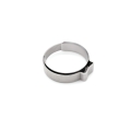 Bild 1 von 1-Ohr Klemme Edelstahl mit Einlagering  / (Spannbereich) 10,3-12,3 mm