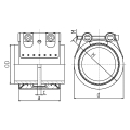 Bild 2 von Rohrkupplung Flex-E mit EPDM Dichtung W2  / (Durchmesser (innen)) 26,9 mm